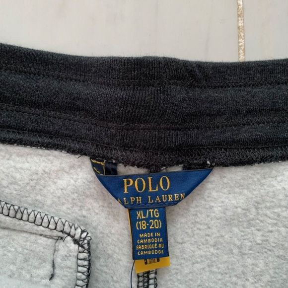 Polo Ralph Lauren Pants Kid's XL (18-20) Gray Joggers Casual Comfort Drawstring - Picture 5 of 10